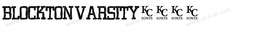 BLOCKTON VARSITY字体转换
